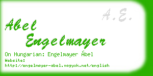 abel engelmayer business card