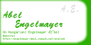 abel engelmayer business card